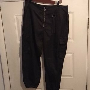 Black cargo pants